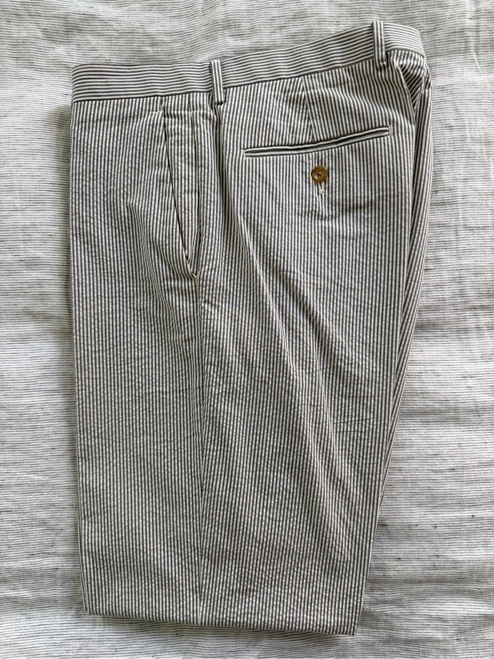J.Crew Ludlow Seersucker Vest and Trouser - Blue